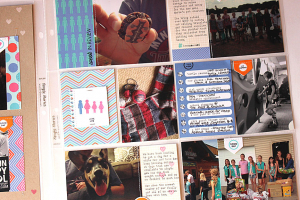 August 2014 Layout Spread - right side detail