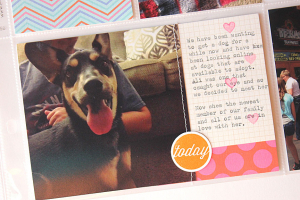 August 2014 Layout Spread - right side detail