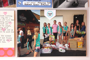 August 2014 Layout Spread - right side detail