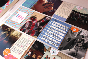 August 2014 Layout Spread - right side detail