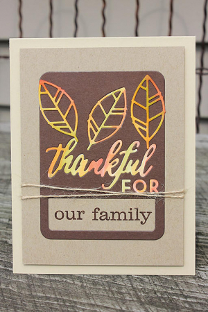 Thankful for Family Card