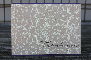 Medallion Patterned Thank You Card