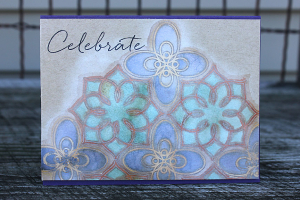 Stained Glass Celebrate Card