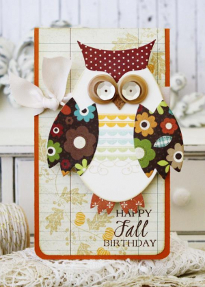 Happy Fall Birthday Card