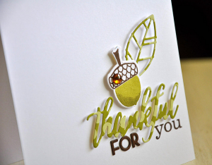 Thankful For You Card Detail