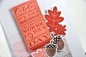 October Birthday detail