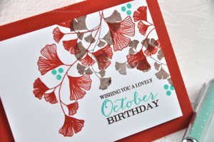 Lovely October Birthday detail