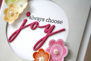 choose joy close up