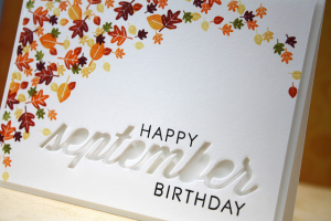 september birthday close up