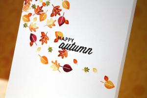 happy autumn close up
