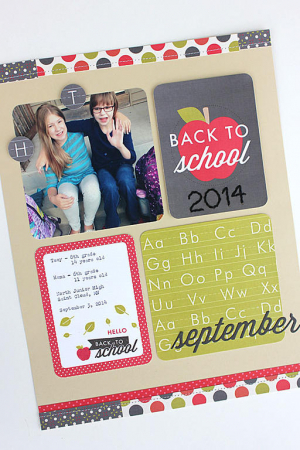 Back to School 2014 Layout - detail