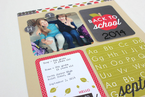 Back to School 2014 Layout - detail