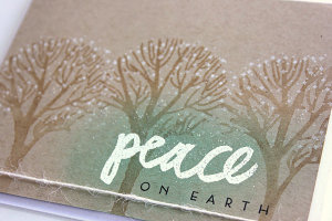 Peace on Earth Card - detail