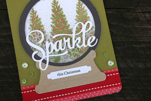 Sparkle This Christmas Card - detail