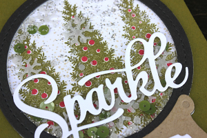 Sparkle This Christmas Card - detail