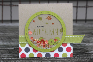 Happy Autumn Shaker Card