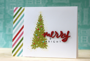 merry & bright card
