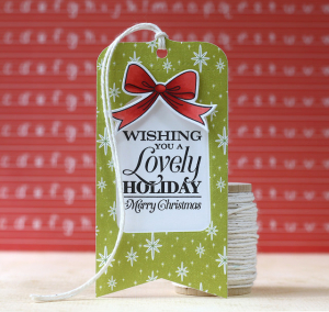 holiday bookmark tag