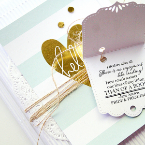 Wrapped Books with Gift Tag