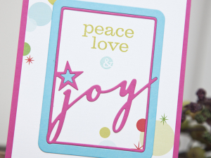 Peace, Love & Joy card details