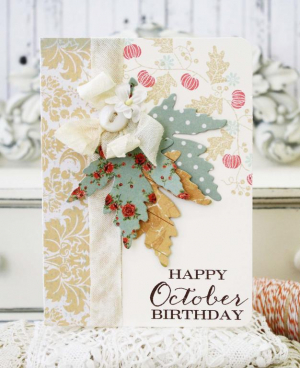 Happy October Birthday Card