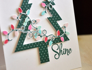 Hoping Your Holidays Shine Card Detail