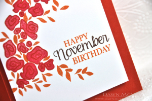 November Birthday detail