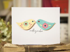 Love Birds Wedding Card