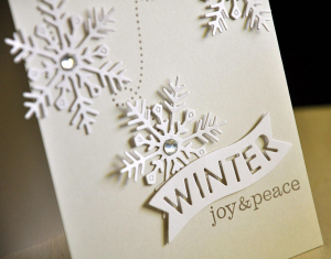 Winter Joy & Peace Card Detail