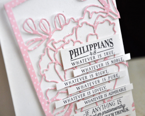 Philippians 4:8 Card Detail