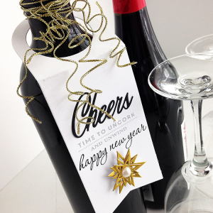 Cheers Wine Bottle Tag