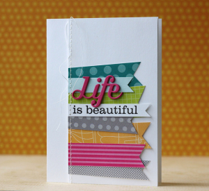 Life banner card