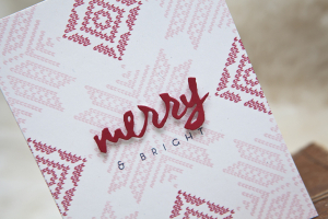 Merry & Bright card