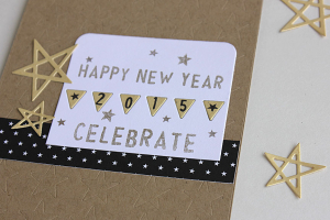 Happy New Year Card - detail