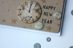 Happy New Year Card - detail