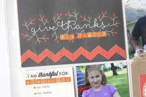 Give Thanks Family Layout - detail