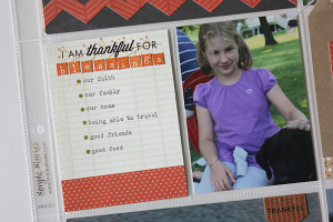 Give Thanks Family Layout - detail