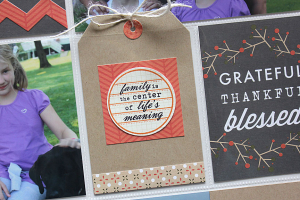 Give Thanks Family Layout - detail
