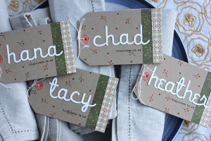 Family Place Setting Tags