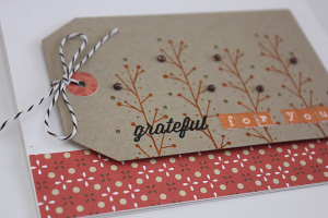 Grateful for You Card - detail