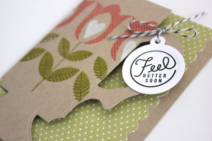 Feel Better Soon Card - detail