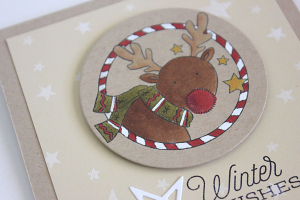 Winter Wishes Card - detail