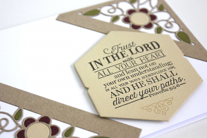 Trust In the Lord Card - detail