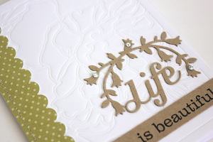 Life is Beautiful Card - detail