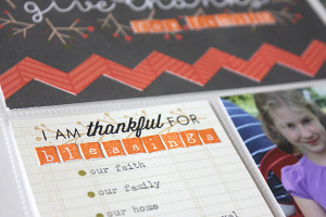 Give Thanks Family Layout - detail