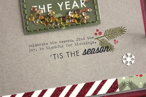 December Moments Layout - detail