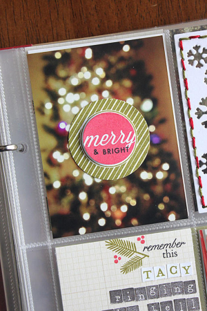 December Moments Layout - detail