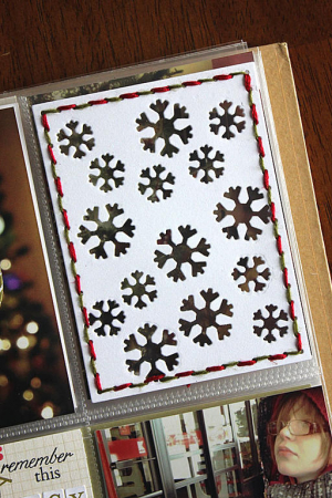 December Moments Layout - detail