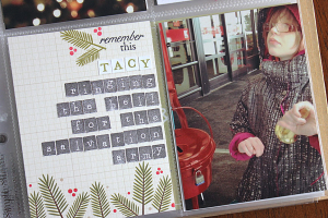 December Moments Layout - detail