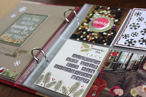 December Moments Layout - detail